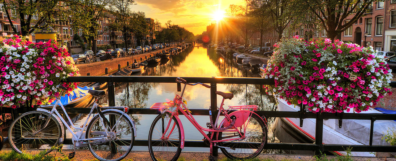 amsterdam, canaux, canal, vélo, centre-ville