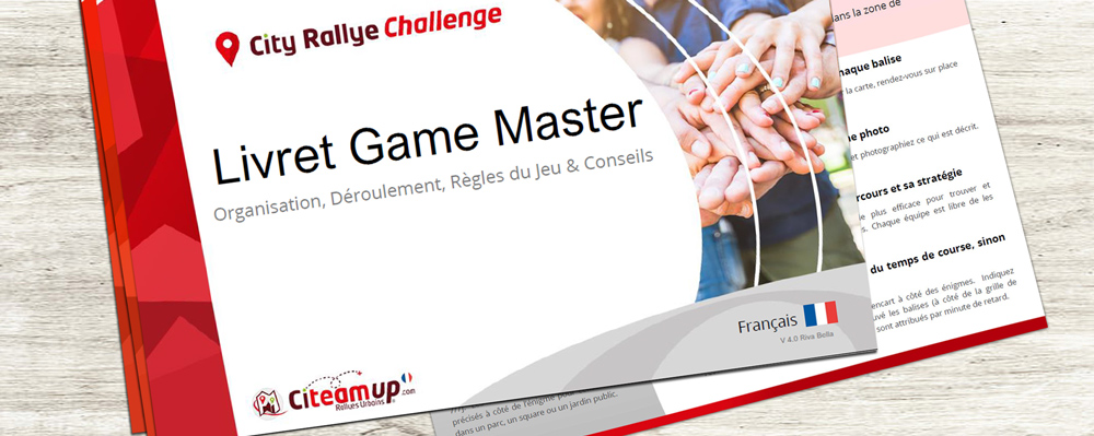 City Rallye Challenge - Livret Game Master pour organiser le rallye en autonomie