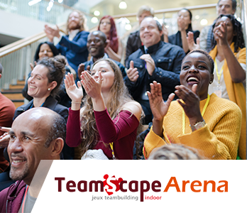TeamScape Arena : Activité de cohésion teambuilding intégration en intérieur basée sur des jeux ludiques favorisant la communication, la stratégie et lexpression orale et corporelle